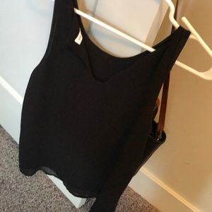 Black tank top